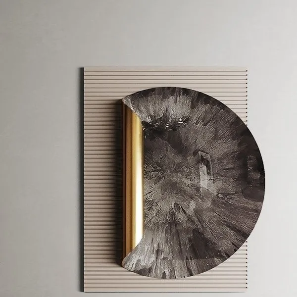 Italian Light Luxury High-end Mural Texture Painting Three-dimensional Metal Atmosphere Entrance Painting Hanging Painting Oppos