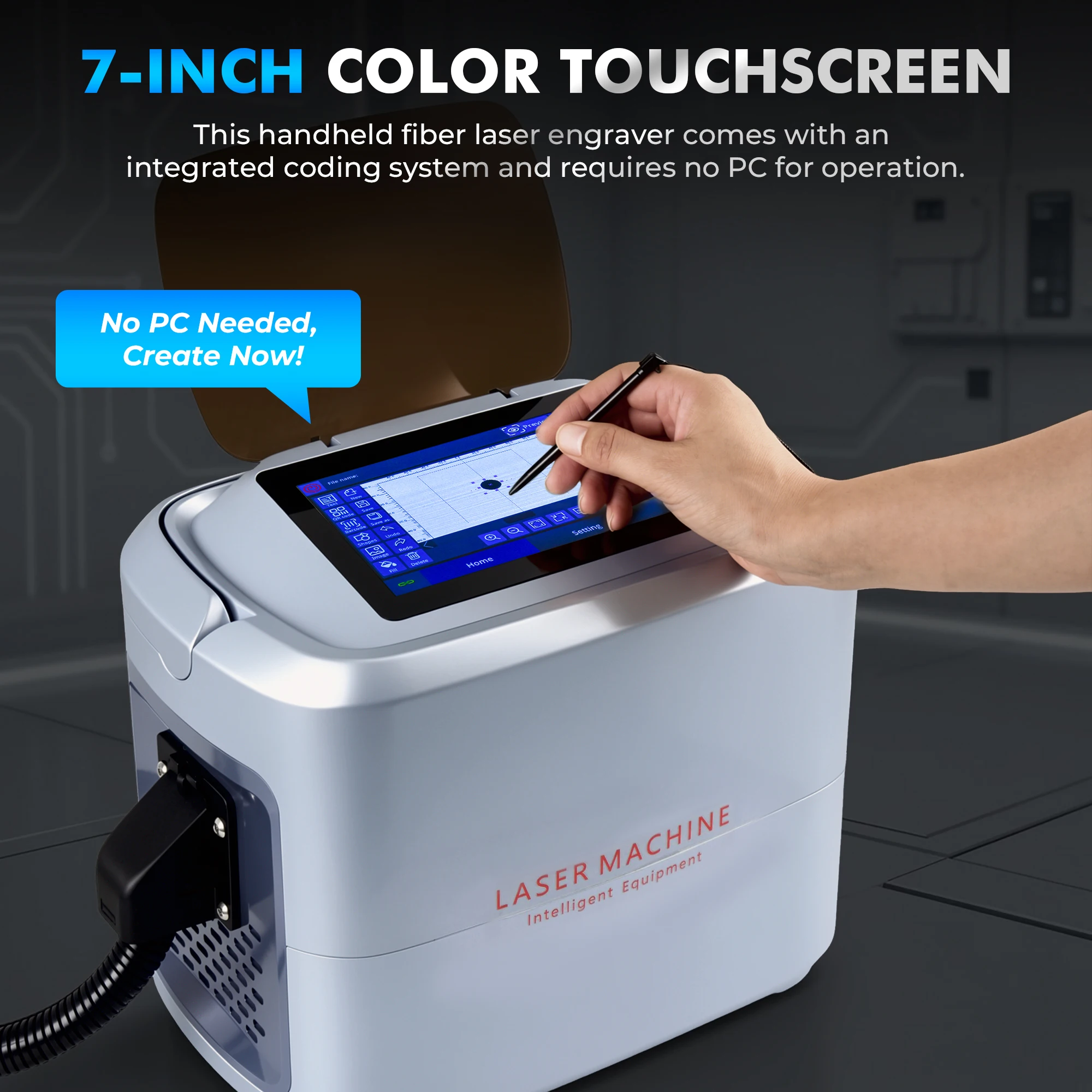 TOIREISX H1 10W Fiber Laser Engraver, 7