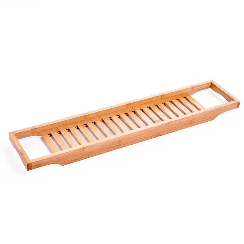 

Bathroom Shower Organizer Tray Bamboo Bath Tub Tray Caddy Fits All Bath Accessories Bathing Tub Rack Bamboo