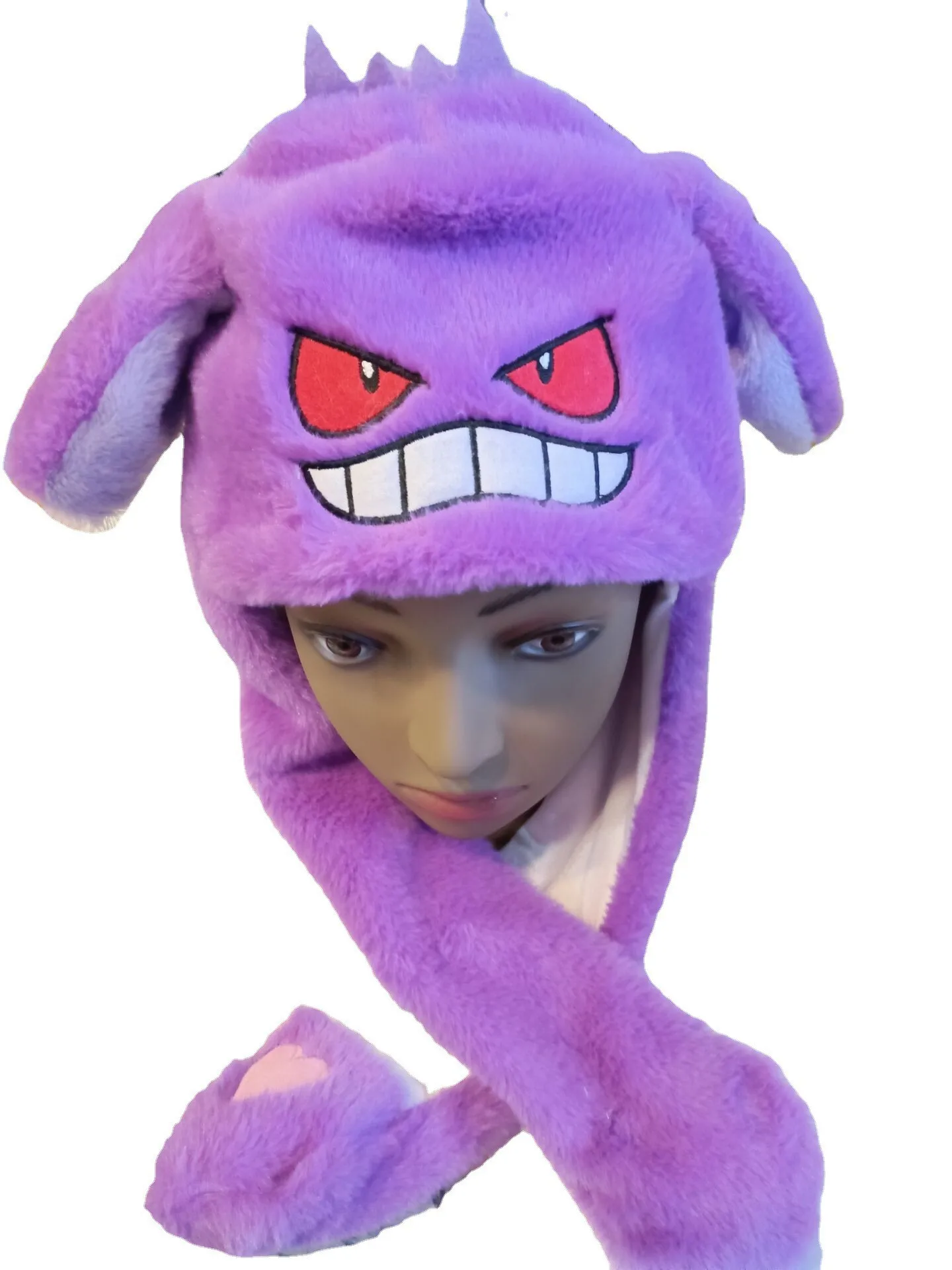 Pokemon Umbreon Gengar Eevee Snorlax Mütze mit beweglichen Ohren, lässige Tiermütze, Geschenk