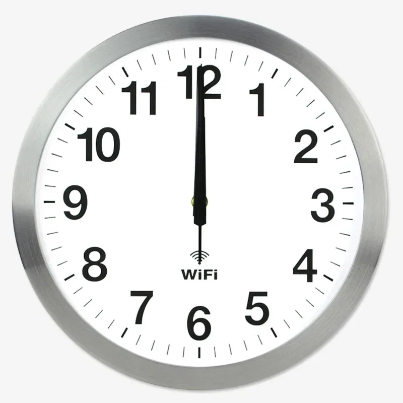 

20 Inch Smart WIFI Automatic Time Synchronization Network Clock Mute Wall Clock Modern Minimalist Living Room Quartz Home Clock