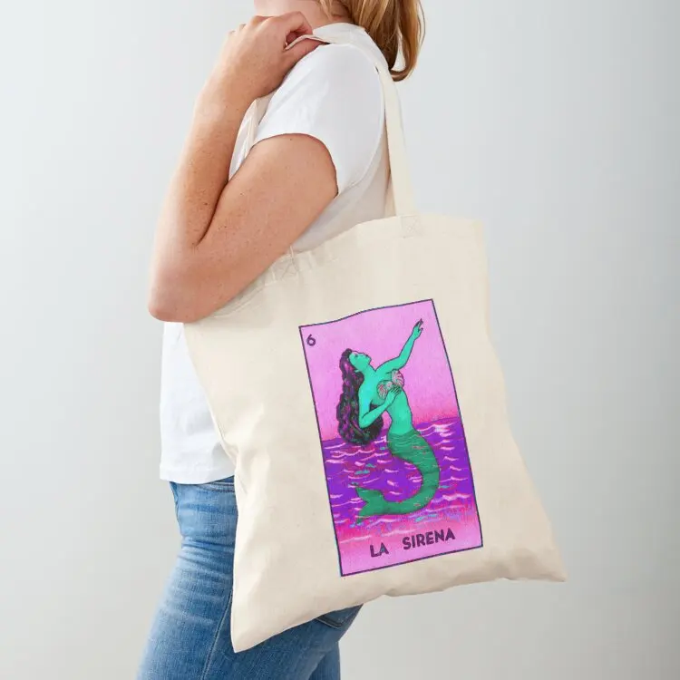 La Sirena Loteria TWISTED Tote Bag Fabric bag tote bags aesthetic eco bag folding