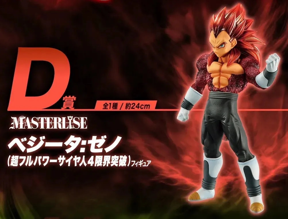 Oryginalna figurka Bandai Anime Dragon Ball Superhero Czwarta Czerwona Maska Saiyan Black Son Goku Gogeta, ozdoba na biurko, model, prezent