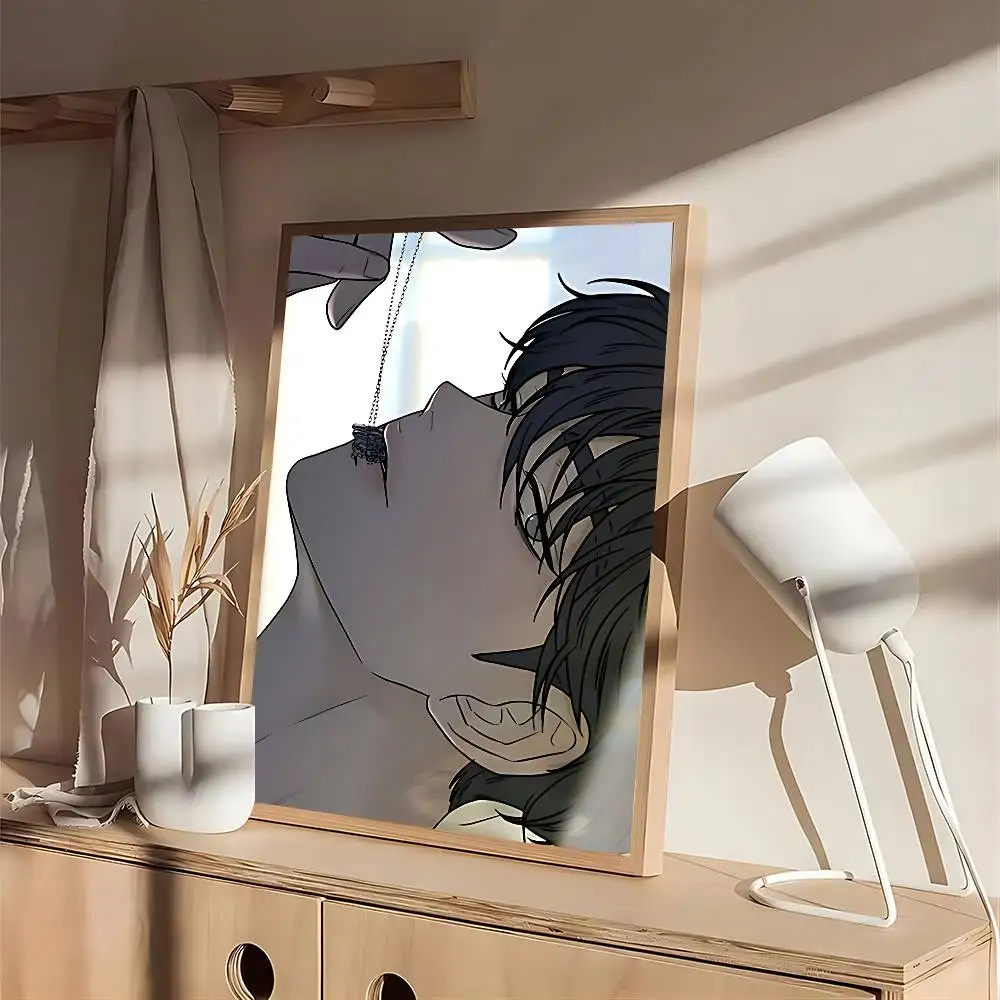 O-Ooperation T-True Love Eunhyeok ملصق بدون مؤطرة ملصق كرافت نادي بار ورق عتيق ملصق جدار الفن اللوحة غرفة نوم دراسة S