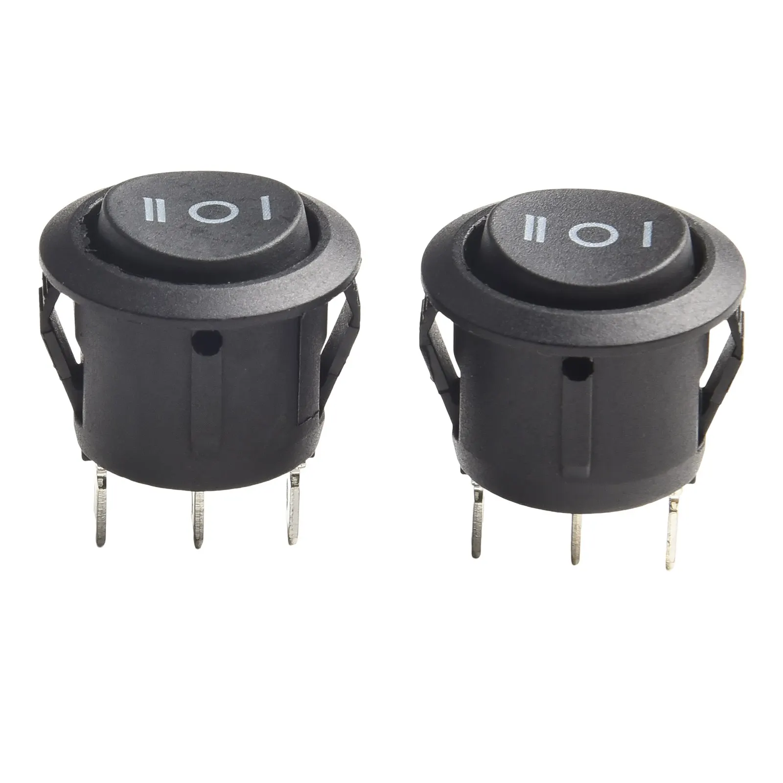 6A 250V Кулисный переключатель 3-позиционный кулисный переключатель Мгновенный кулисный переключатель Круглый тумблер Универсальное использование Удобная посылка
