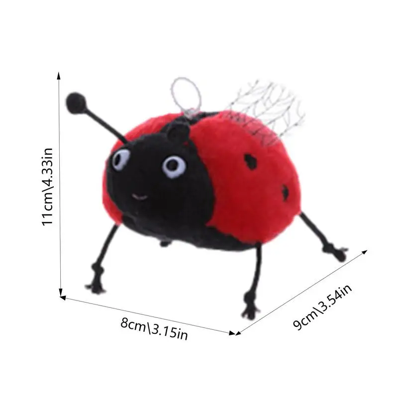 Stuffed Ladybug Bee Plush Toys Ladybug Bee Shape Plush Doll Cute Comfortable Ladybug Bee Sounding Doll For Kids Girls Boys