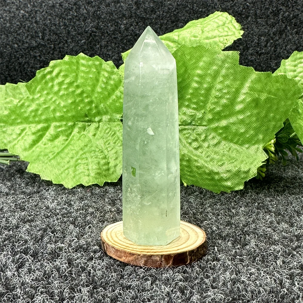 Natural Colored Fluorite Hexagonal Crystal Wand Healing Polished Gemstone Obelisk Holiday Gifts Home Decor