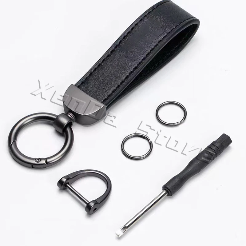 LLavero de cuero para coche, accesorio para Toyota GR Sport Gazoo Racing Supra Yaris 86 Corolla RAV4 Avensis Prado Prius