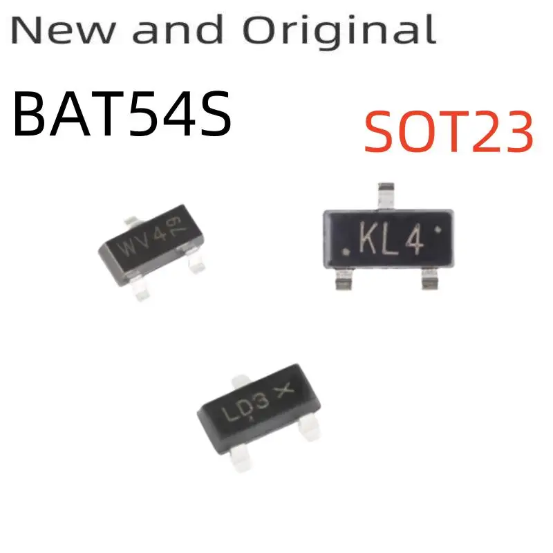 BAT54S 30V 200mA Schottky barrier double diodes marking code WV4 or KL4 or LD3