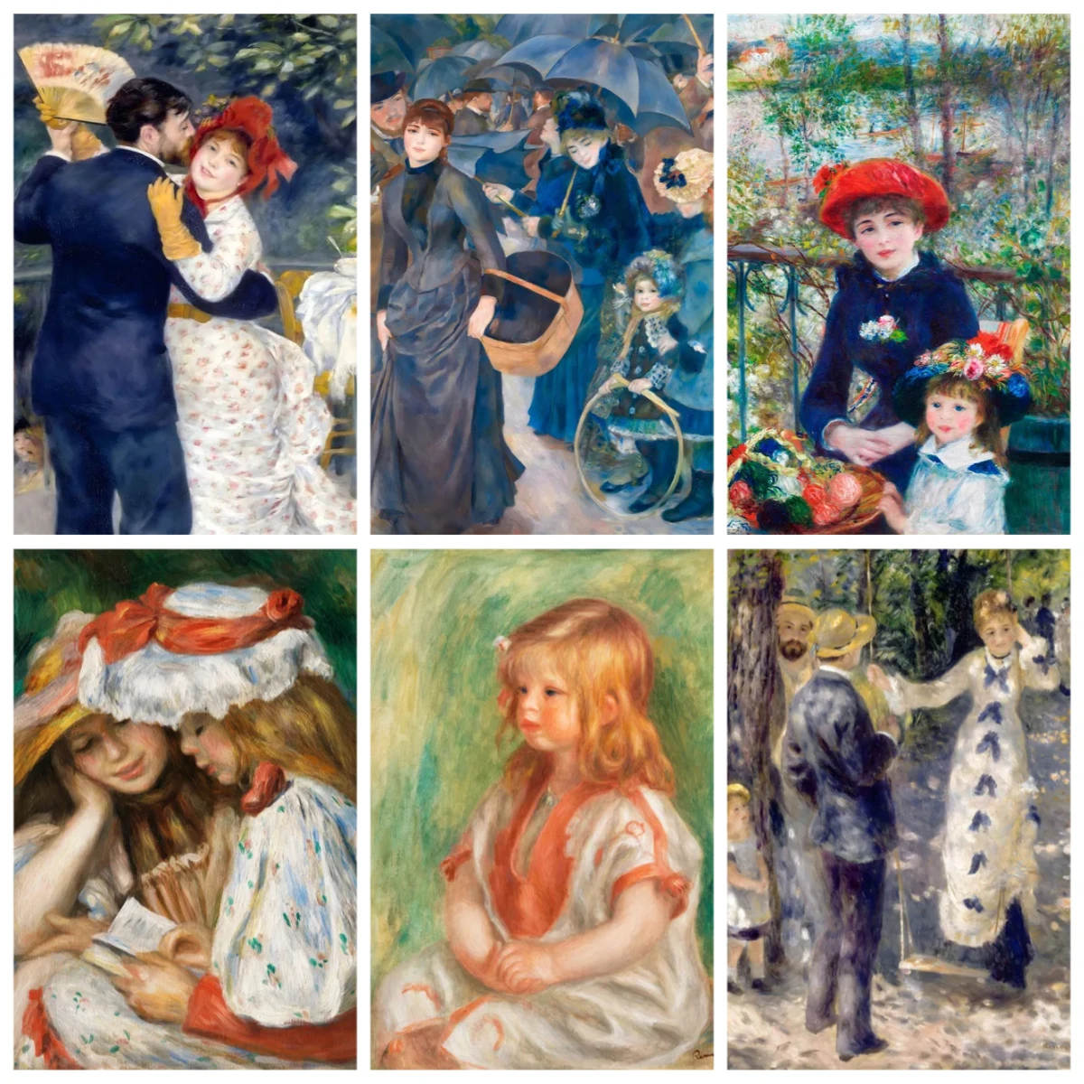 Oil Painting By Numbers Kits Auguste Renoir and Claude Monet Portrait Drawing Canvas DIY Pictures By Numbers Home Decor