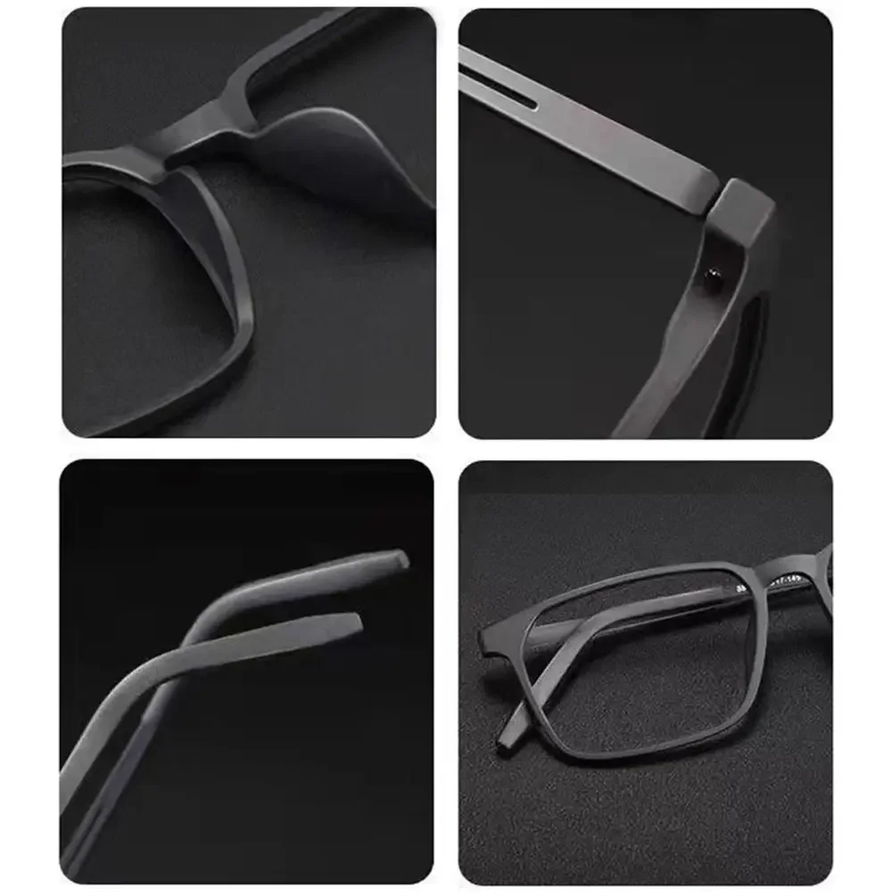 Hochwertige Lesebrille aus reinem Titan für Herren, Anti-Blaulicht-Presbyopie-Brille mit Dioptrien 0,00–4,00 – Detail 4