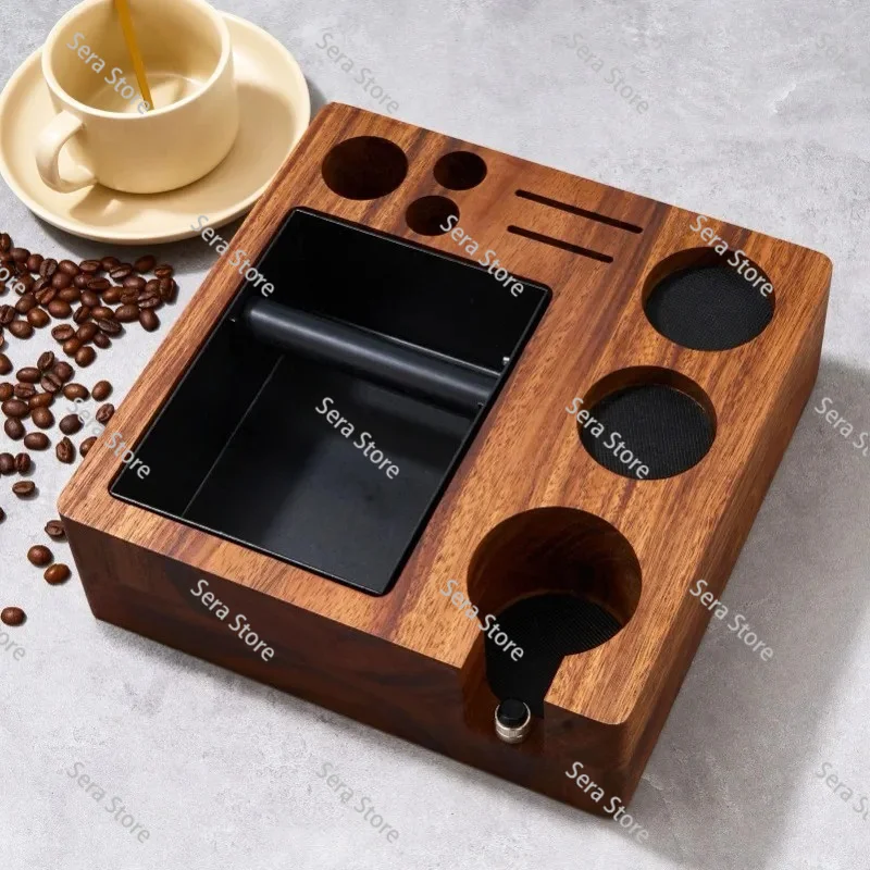 Coffee press seat, coffee machine handle matching storage, walnut beech filling seat, cloth powder seat