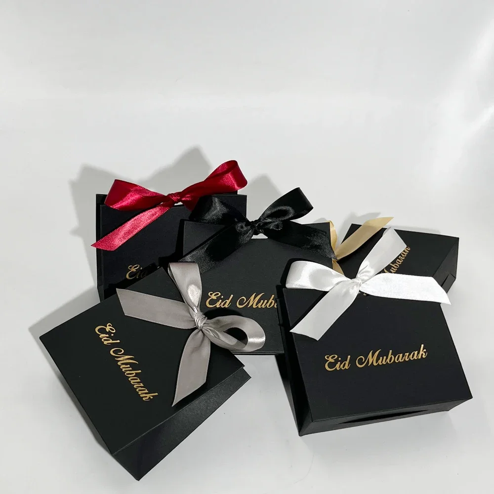 Eid Mubarak Gift Box Eid Mubarak Candy Packaging Boxes Muslim Islamic Festival Bag Family Dinner Party  Favors Decoration Suppli