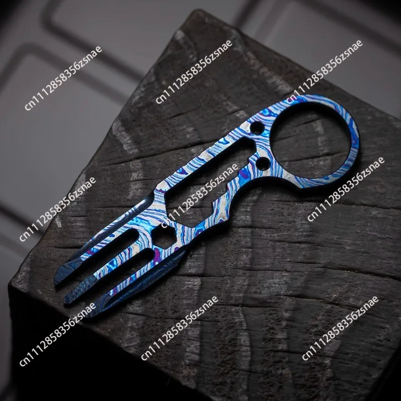 For EDC WorkForks Multifunctional Titanium EDC Fork Player Gift Outdoor edc