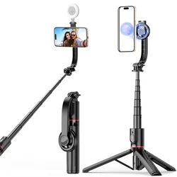 1045mm Magnetic Selfie Stick Tripod w Cold Shoe Magsafe Phone Tripod Stand for iPhone 15 14 13 12 Pro Max HUAWEI XIAOMI SAMSUNG