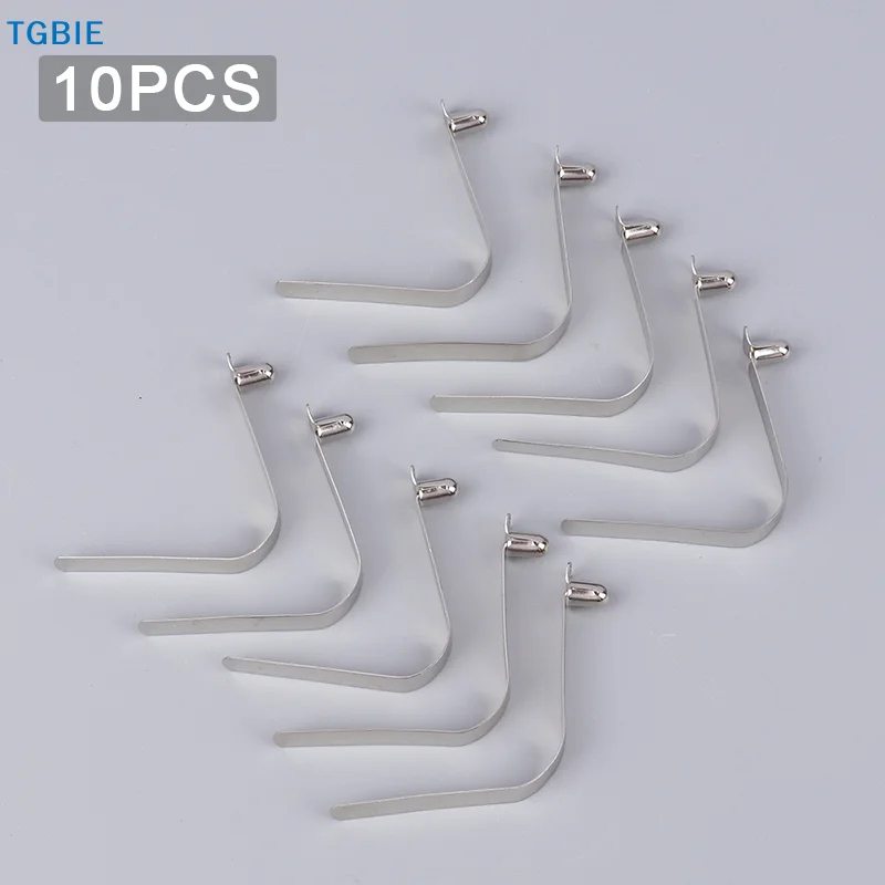 [TL][Y]10PCS Pipe Single Button Snap Locking V Type Caravan Steel Kayak Paddle Spring Clip Push Clamp Tent Pole Pin
