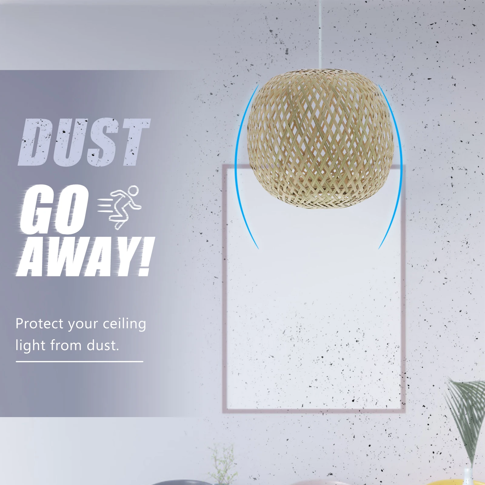 

Bamboo Lantern Weaving Cover Beige Tassel Rattan Pendant Vintage Home Decor Bamboo Lampshade Ceiling Light Ch
