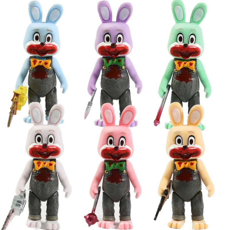 Silent Hill 3 Robby The Rabbit Figure PVC Model Dolls Collection Gift Decoration 7pcs/set