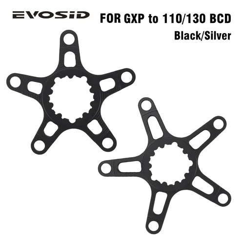 Imagen 1 del producto Adaptador de plato de bicicleta, convertidor de araña para GXP a BCD104/110/130 4/5 brazos, manivela de aluminio plegable, piezas de bicicleta de carretera MTB