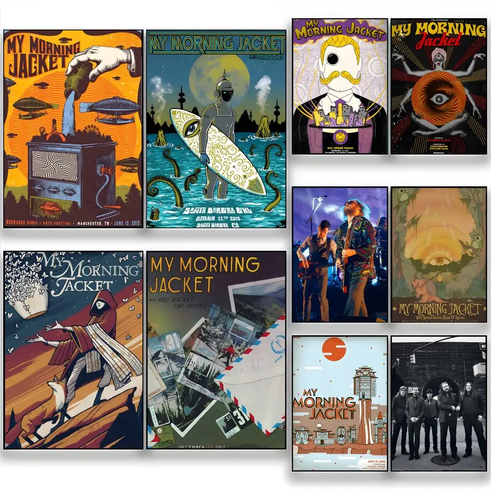 Rock Band Southern Rock My Morning Jacket Poster Wall Art Painting for Living Room Home Decoration and Holiday Gifts