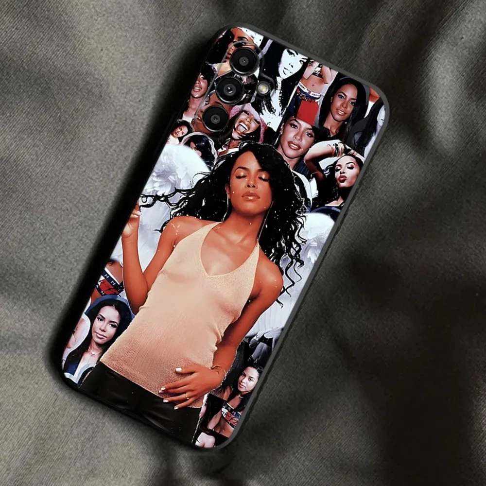 A-Aaliyah Hip Hop Music Phone Case For Samsung Galaxy A13,A21s,A22,A31,A32,A52,A53,A71,A80,A91 Soft Black Phone Cover