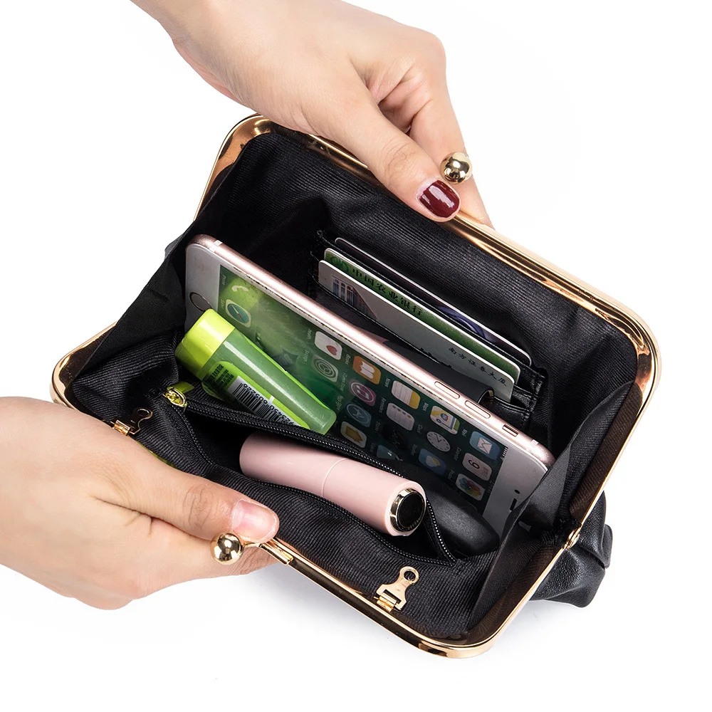 Genuine Leather Evening Clutch Bag Soft Cowhide Crossbody Bag Coin Wallet Purse Earphone Card Holder Lipstick Case For Women