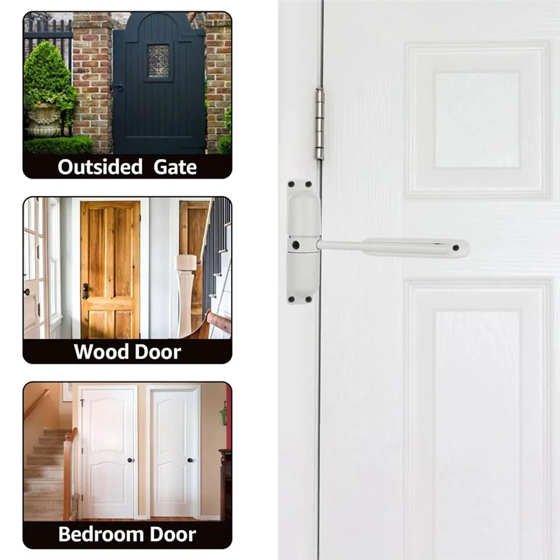 A61Z Deals 2 PCS Automatic Spring Door Closer For Convert Hinged Doors To Self-Closing,Door Closer Auto