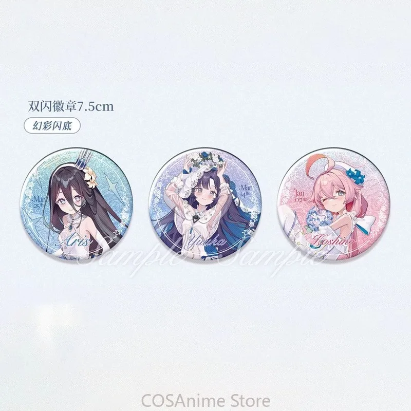 Blue Archive Tendou Aris Hayase Yuuka Pure White Oath Game Badge Pendant Card Laser Ticket Mouse Pad Pillow Acrylic Stand Card view 4