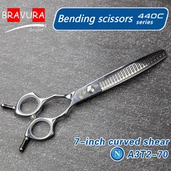 Pet curved fish bone scissors