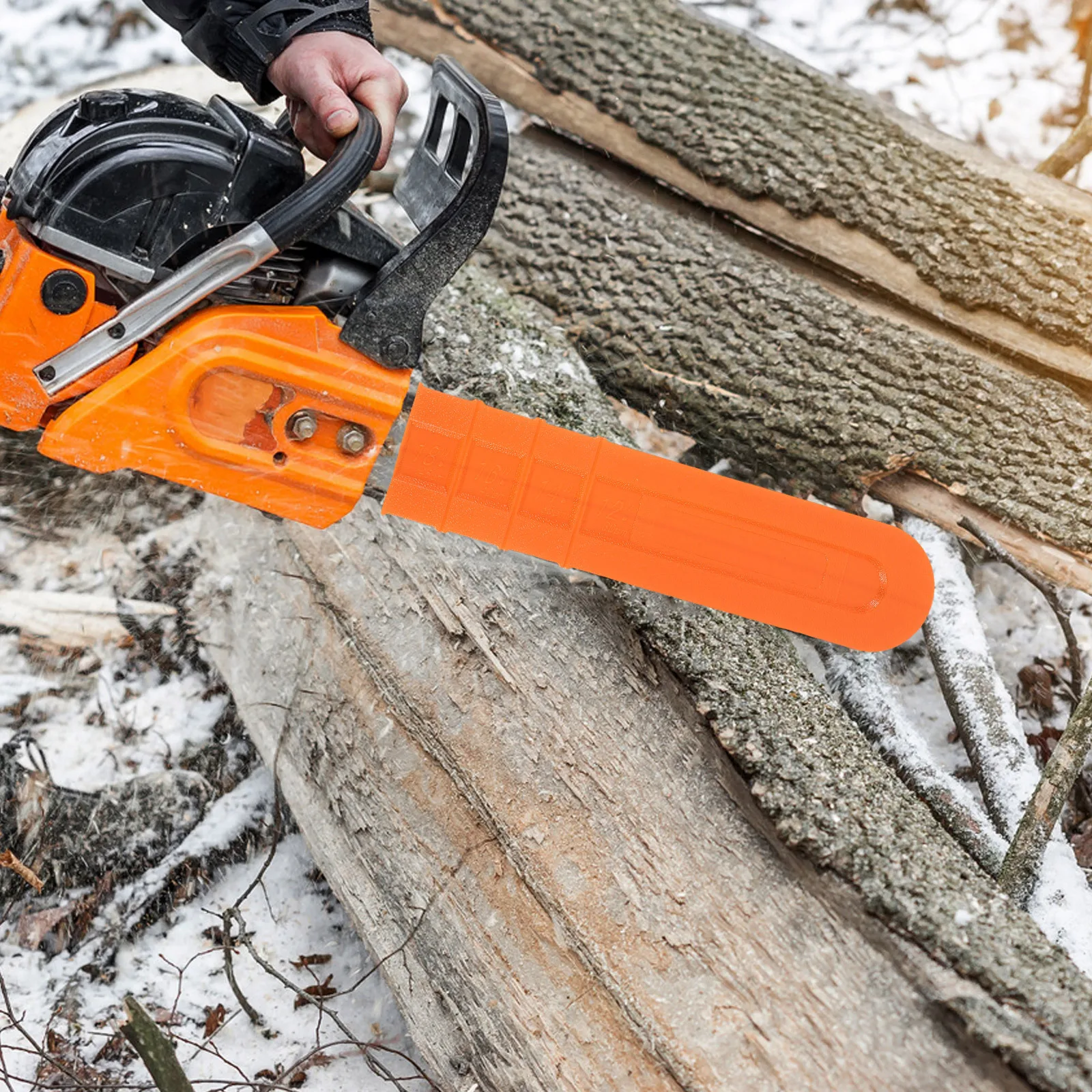 5pcs Oil Saw Guide Bar Cover 12/14/16/18/20 Inch Plastic Chainsaw Protective Case For Storage Transport Chainsaw Bar Cover 20