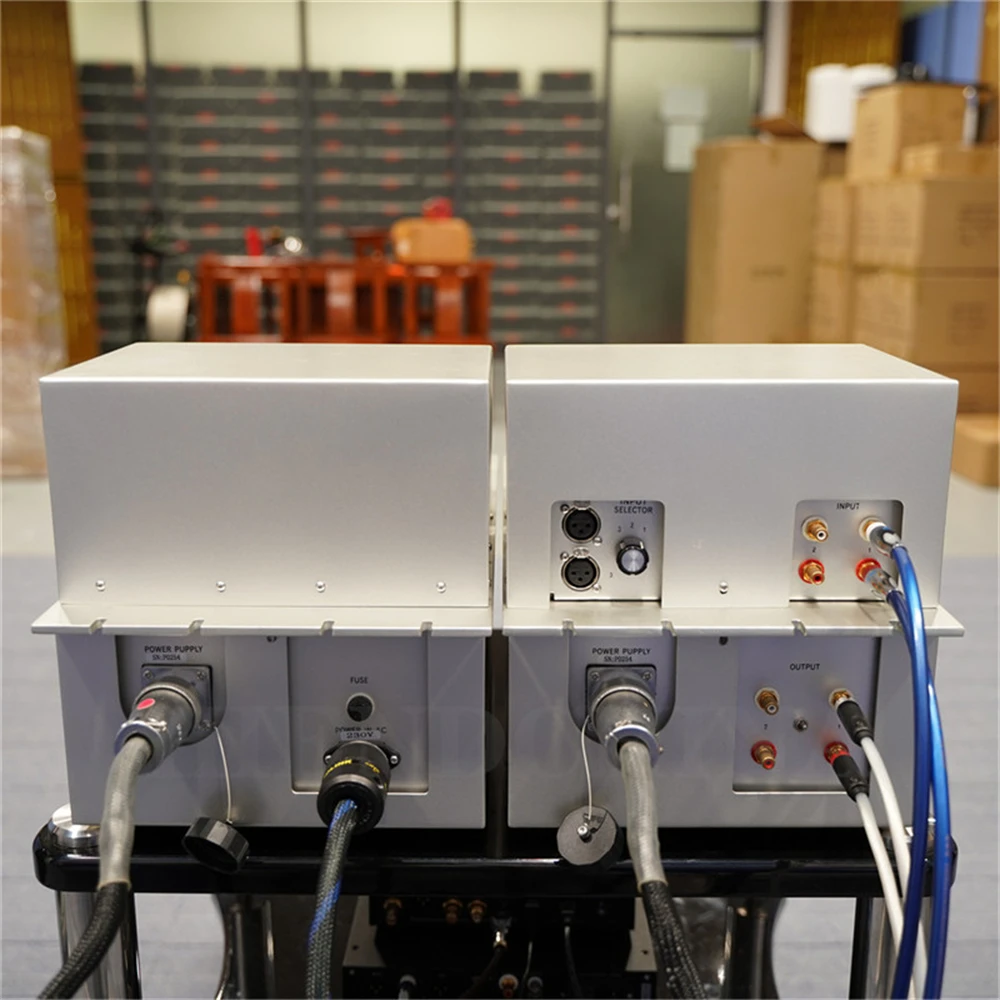 Linha de cópia magnética WE-44 + WE-20B/(LM-44/LM-20B chamada por linha magnética) pré-amplificador de tubo de vácuo fonte de alimentação dividida