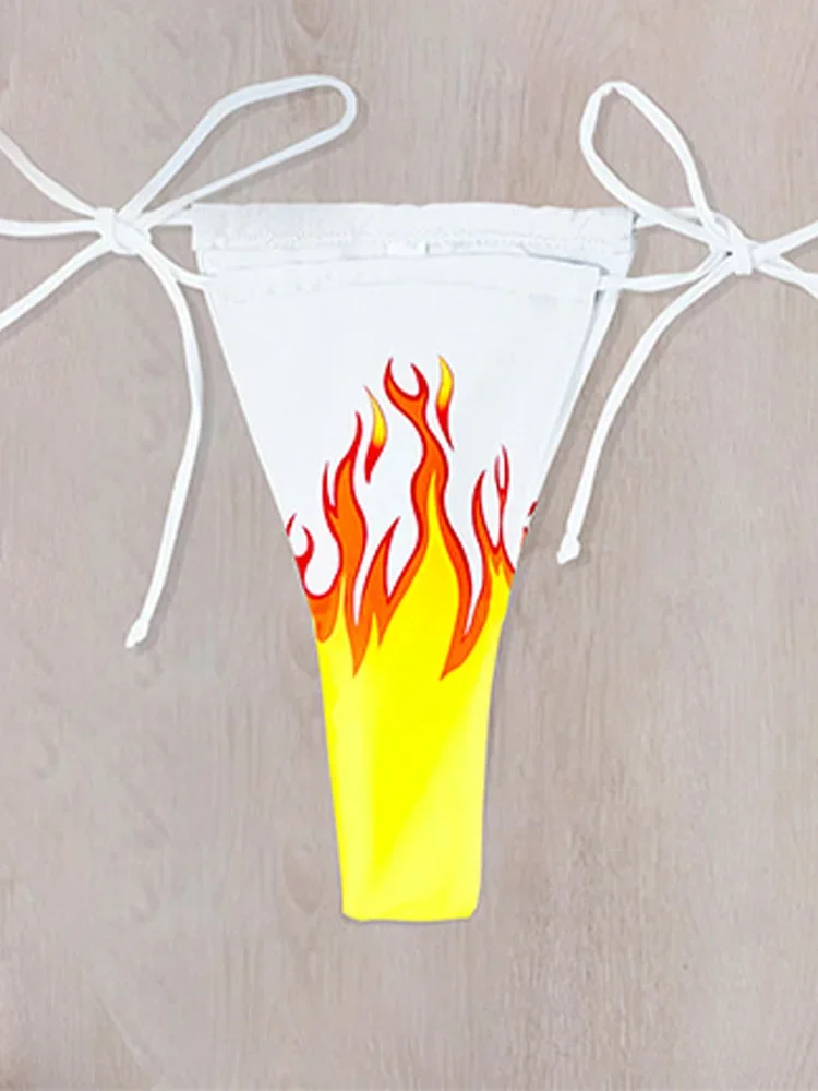 Сексуальные бикини с открытой спиной и принтом тай-дай, комплект из 2 предметов, женский купальник с высокой талией, пляжный стиль, разделенное бикини на шнуровке, 2024, новый летний комплект бикини