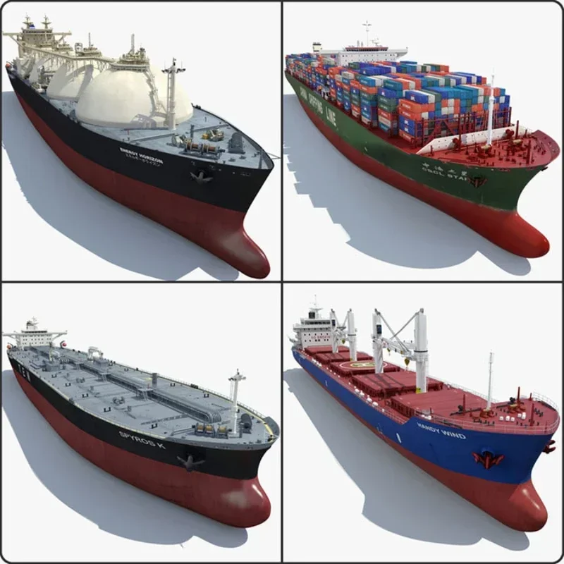 Ship Model Decoration Ultra-large Container Ship Model Natural Liquefied Gas Ship Model Crude Oil Carrier Bulk Carrier Toy Gift