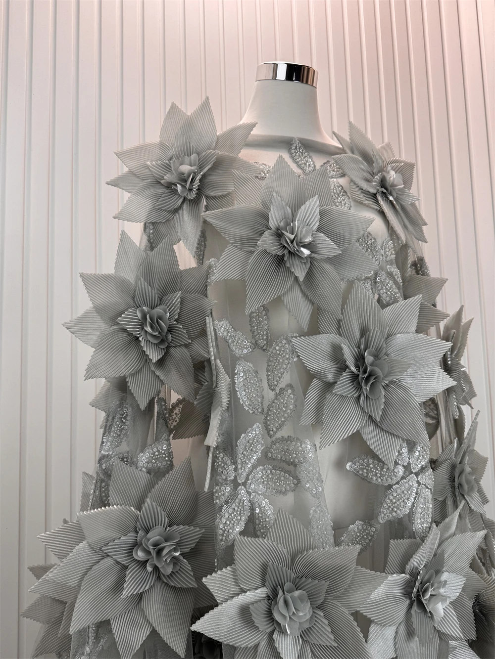 最新2026年アフリカ3Dフラワーチュールレース生地刺繍アッ - Home Decor Dubai のレビューと価格