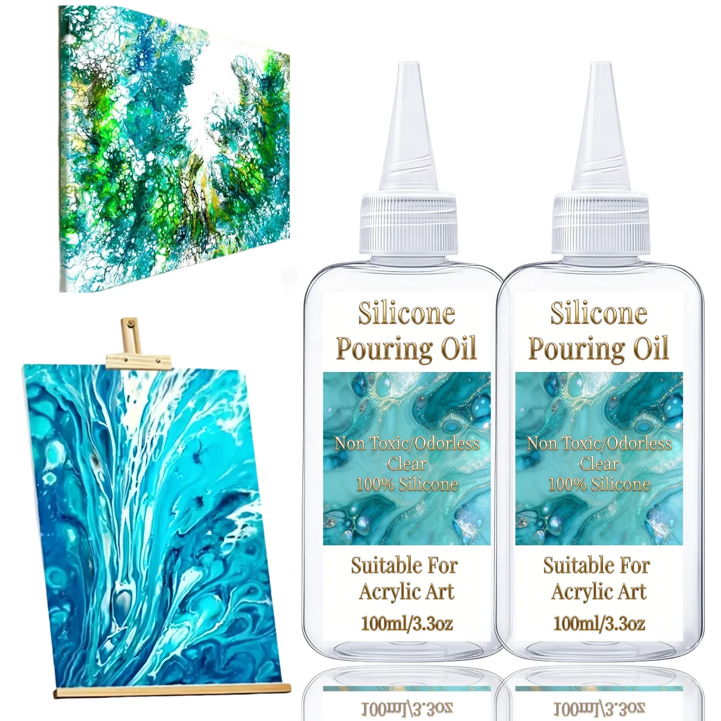 Pouring Painting Oil for Fluid Art Painting Creation   Oil Fluid Pigment Medium Perfect for All Acrylic Painting Watercolor