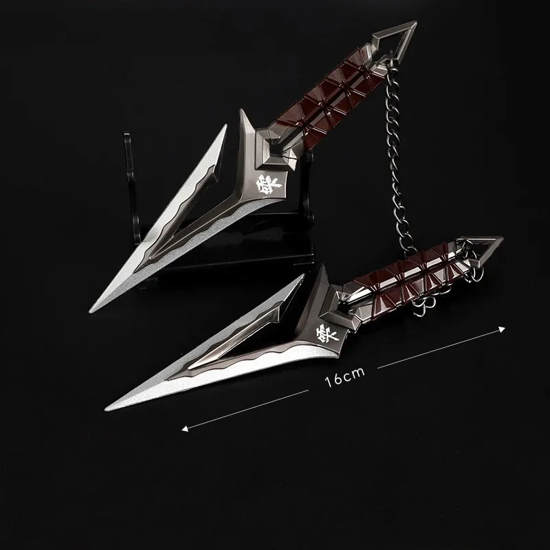 16.5cm Valorant Kuronami No Yaiba Pairing Model Metal cosplay props Sword Game Peripherals Bali Song Karambit Toy Cos Ornament