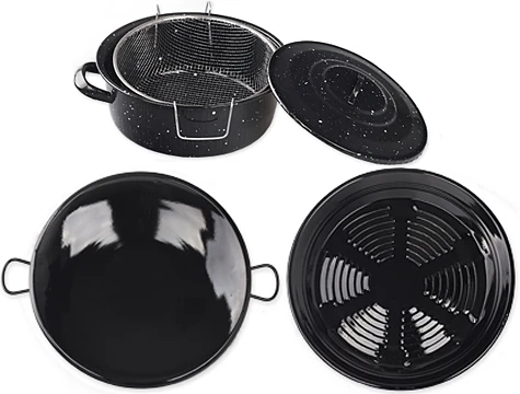 Enamel Kitchen Set, Roasting Gather Round Set (3 Piece)