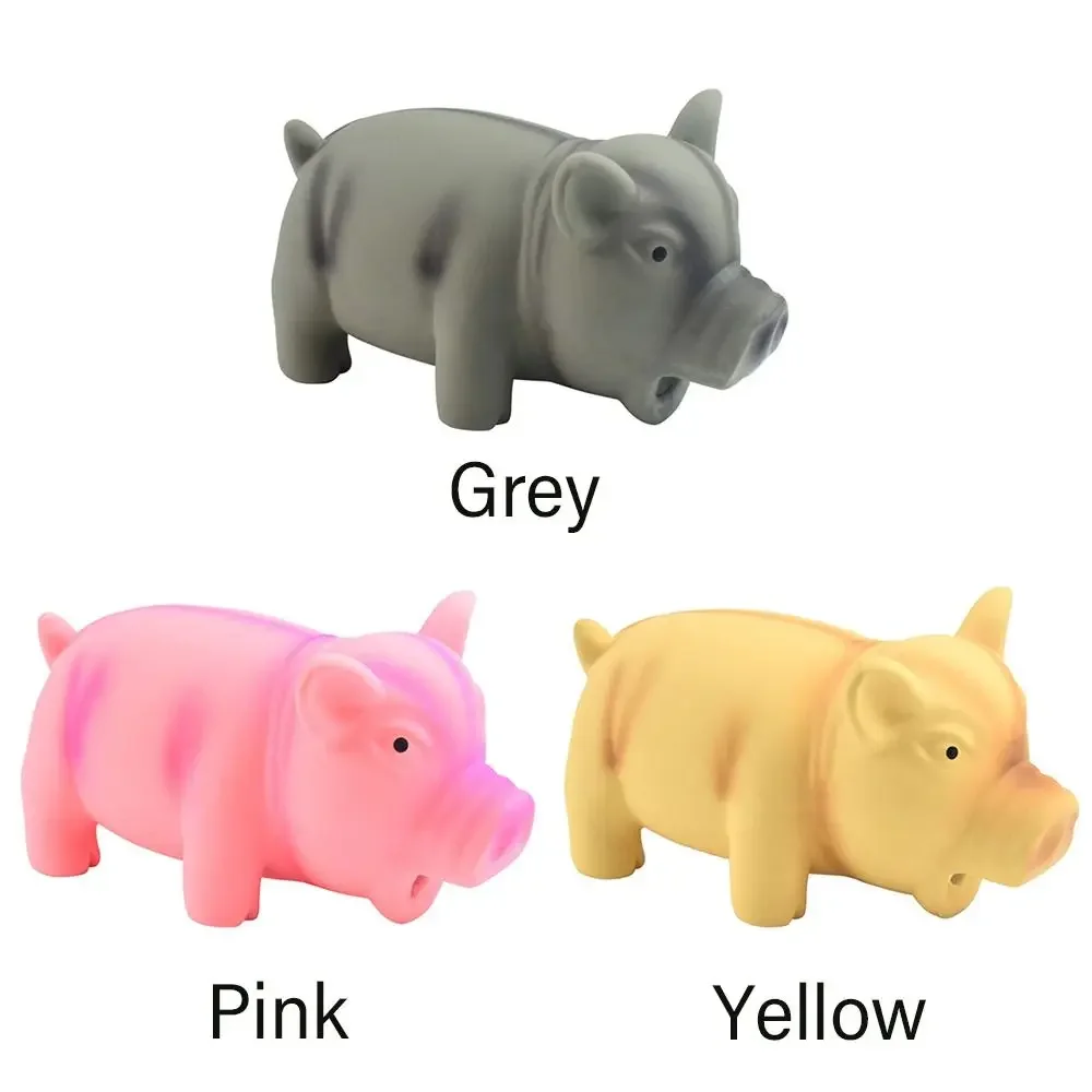 Rubber Pig Grunting Squeak Pet Chew Toys, Cute Chew Training, Puppy Supplies, Dog Products, 1Pc