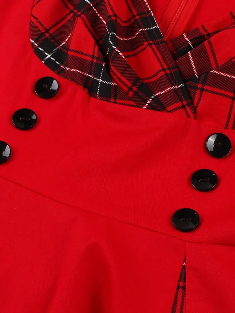 Sukienki Plus Size Damskie Odzież Pin Up Codzienne Imprezowe Bez Rękawów Retro Sukienka Lata 60. 50. Vintage Rockabilly Swing Vestidos