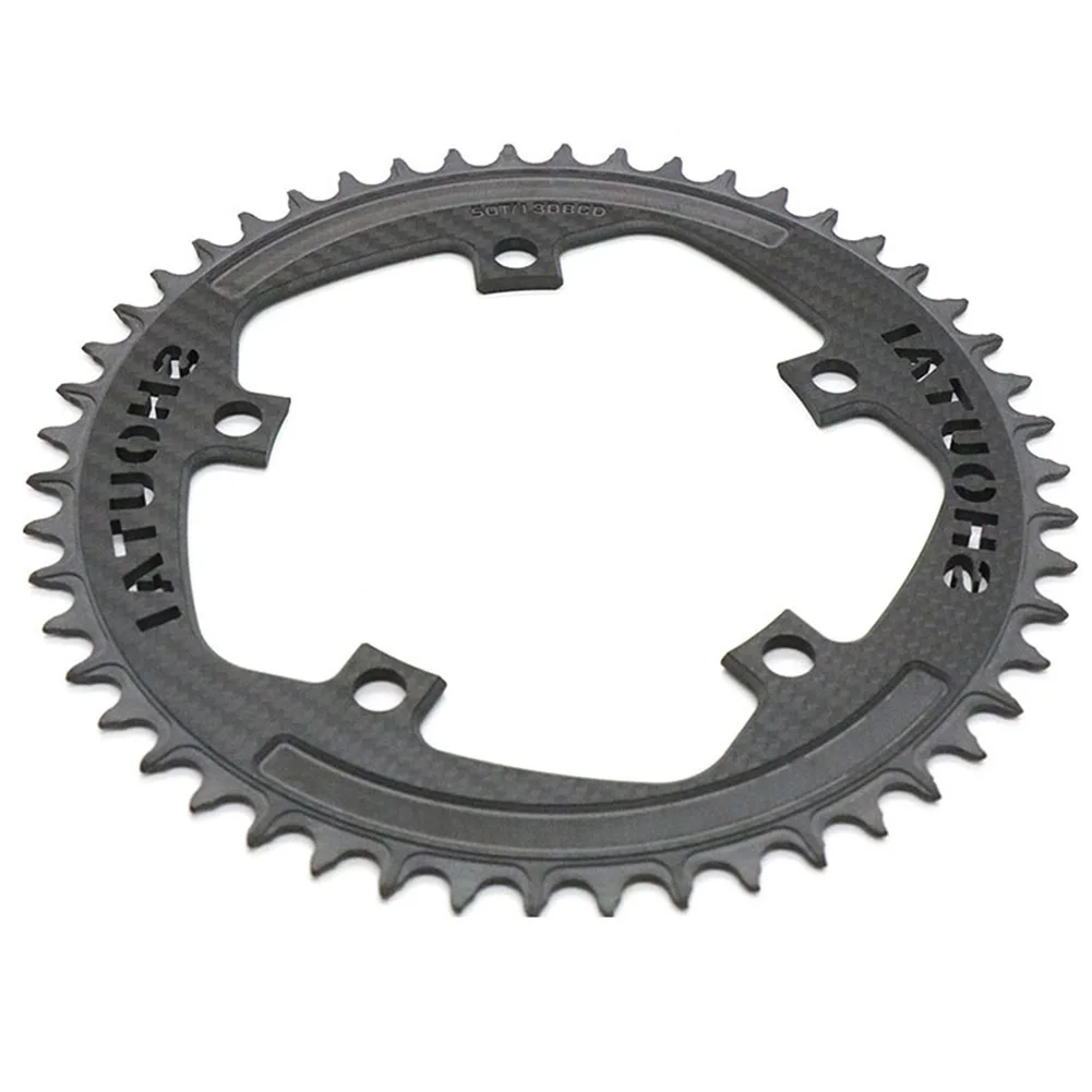 Upgrade Your Bike with a Lightweight Carbon Fiber Chainring Suitable for Brompton Sizes of 50 56T and BCD130mm Compatibility