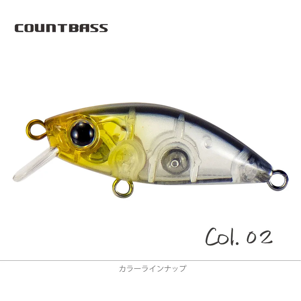 COUNTBASS Langsam sinkender Minnow 43 mm 1-3/4" 4,8 g 3/16 oz. Wobbler HardBait Plug Angelköder La Peche Au Leurre – Detail 13