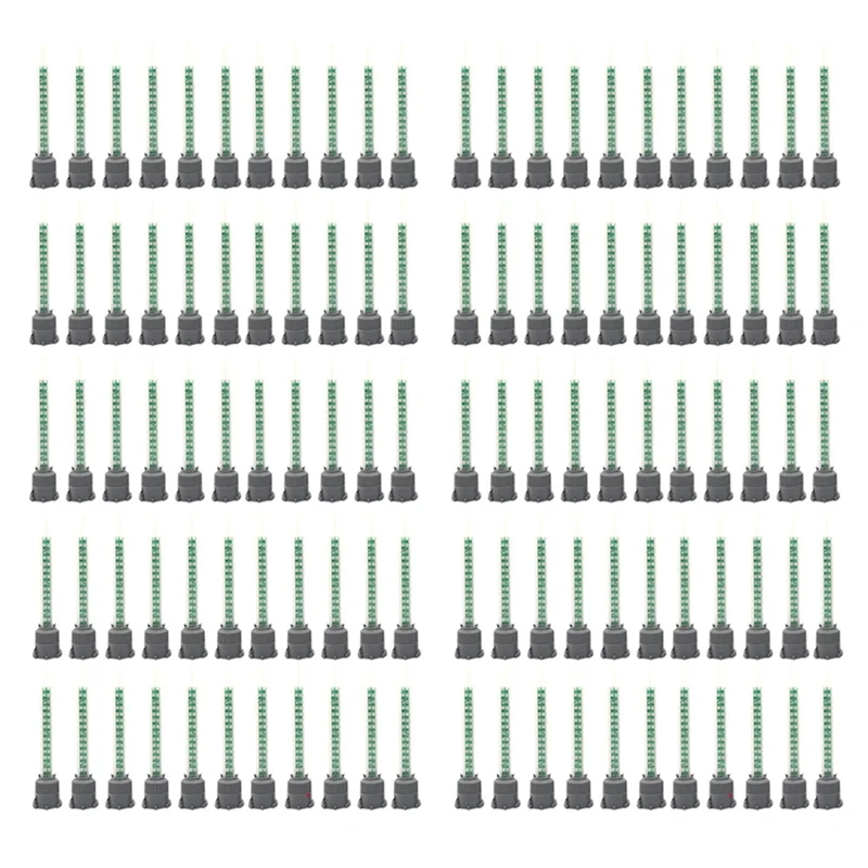 

RALCA-100Pcs Epoxy Adhesive Mixing Nozzle Static Mixing Nozzle MB5-16 Mixing Tube (1:1Ratio) For AB Glue Mixer