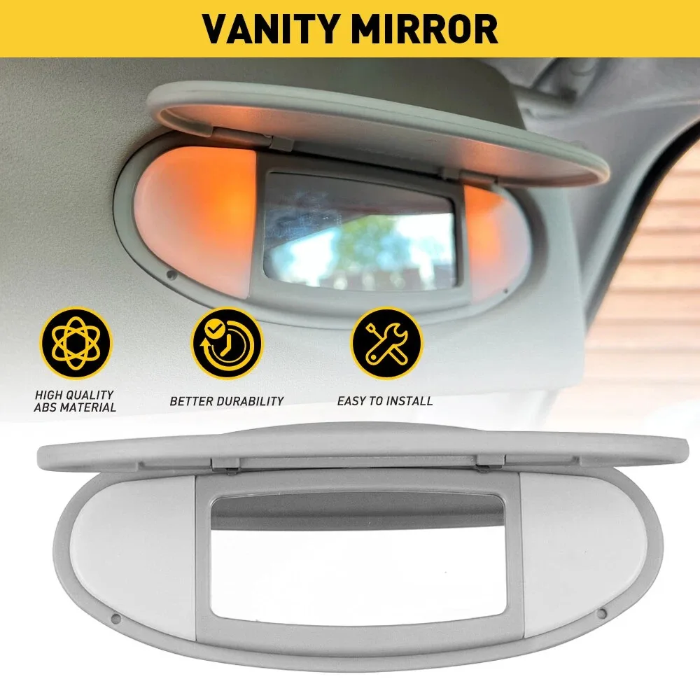 For BMW Mini R50 R55 R56 Car Front Sun Visor Sunshade Makeup Mirror Mini Sunshade Plastic Cover  2007-2014 51167361833