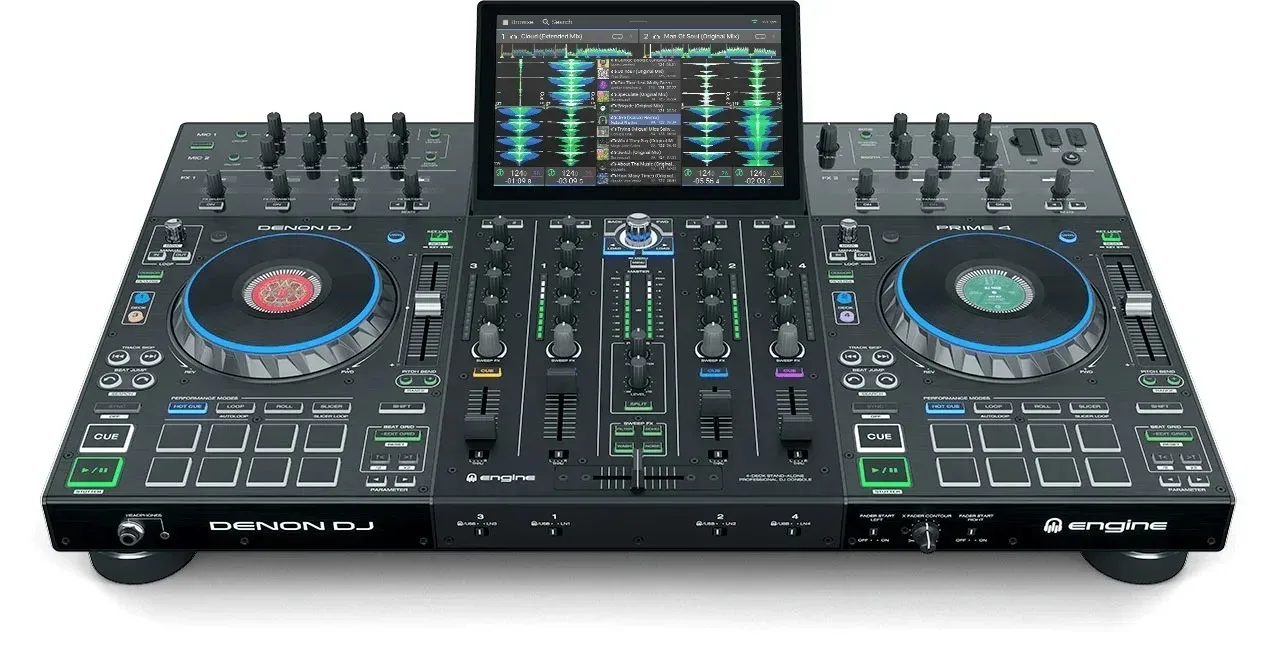 

NEW PRIME4XUS Prime 4 4-deck Standalone DJ Controller System with 10" Touchscreen REady to Ship