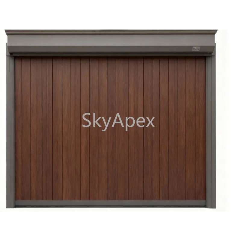 

Windproof Fire Prevention Modern High Quality Steel Aluminum Alloy Automatic Roll Up Garage Doors For Luxury Villas Security