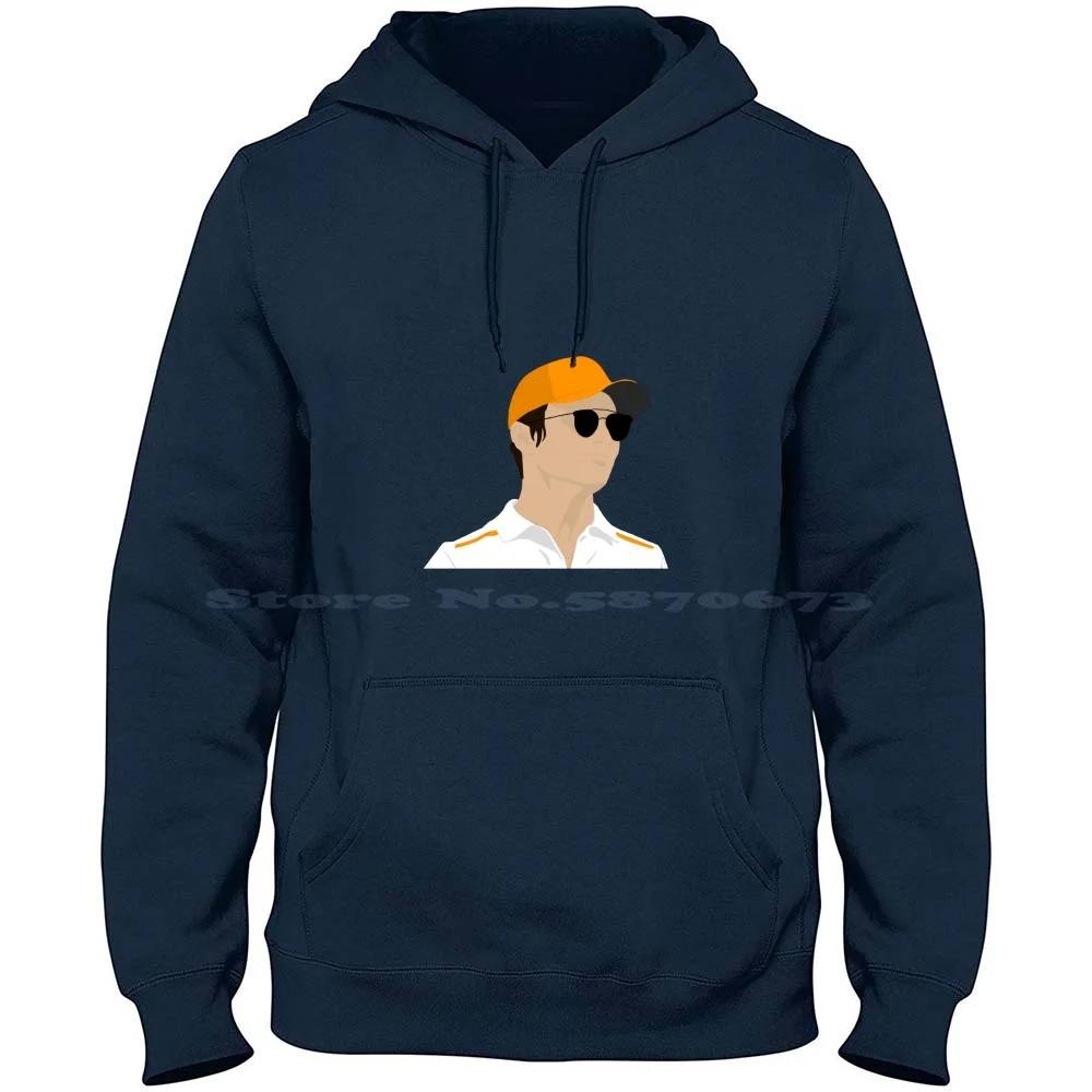 Lando Norris In The Paddock 100% Cotton Hoodie Lando Norris 4 Paddock Grid Race Racing Gp Grand Prix Portrait