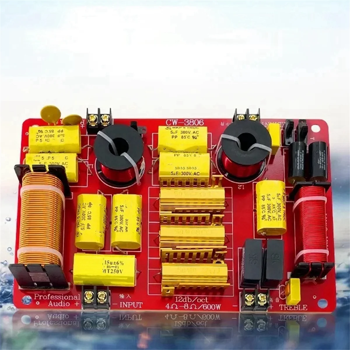 HHTL Frequency Divider Card Box High-Power High-Fidelity High-Middle-Low Three-Way Sound Divider