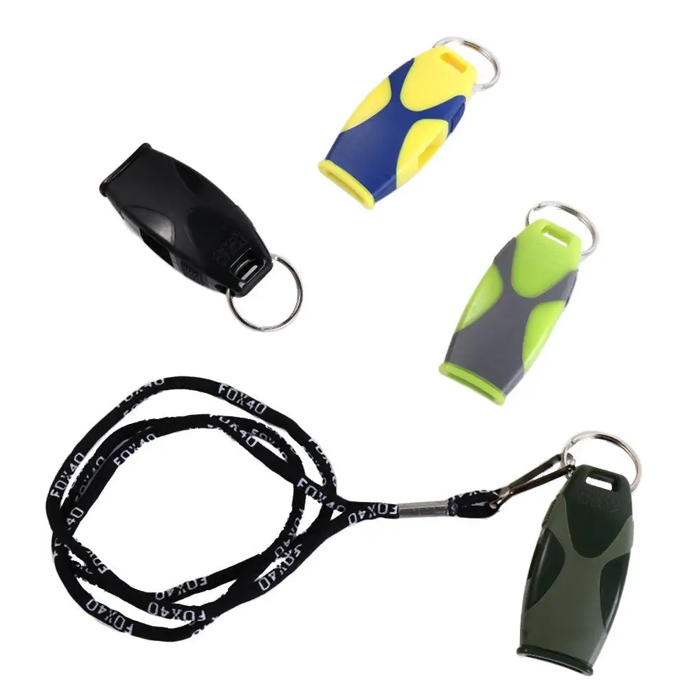 Cheerleading Tool Bicolor Referee Whistles Professional Classic Seedless Whistle Cheering Loudest Fish Mouth Whistle Basketball