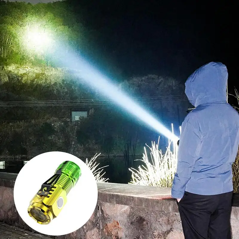 Mini torcia ricaricabile ad alta lumen 5 modalità Led Flash Light torcia lampada per campeggio escursionismo all'aperto