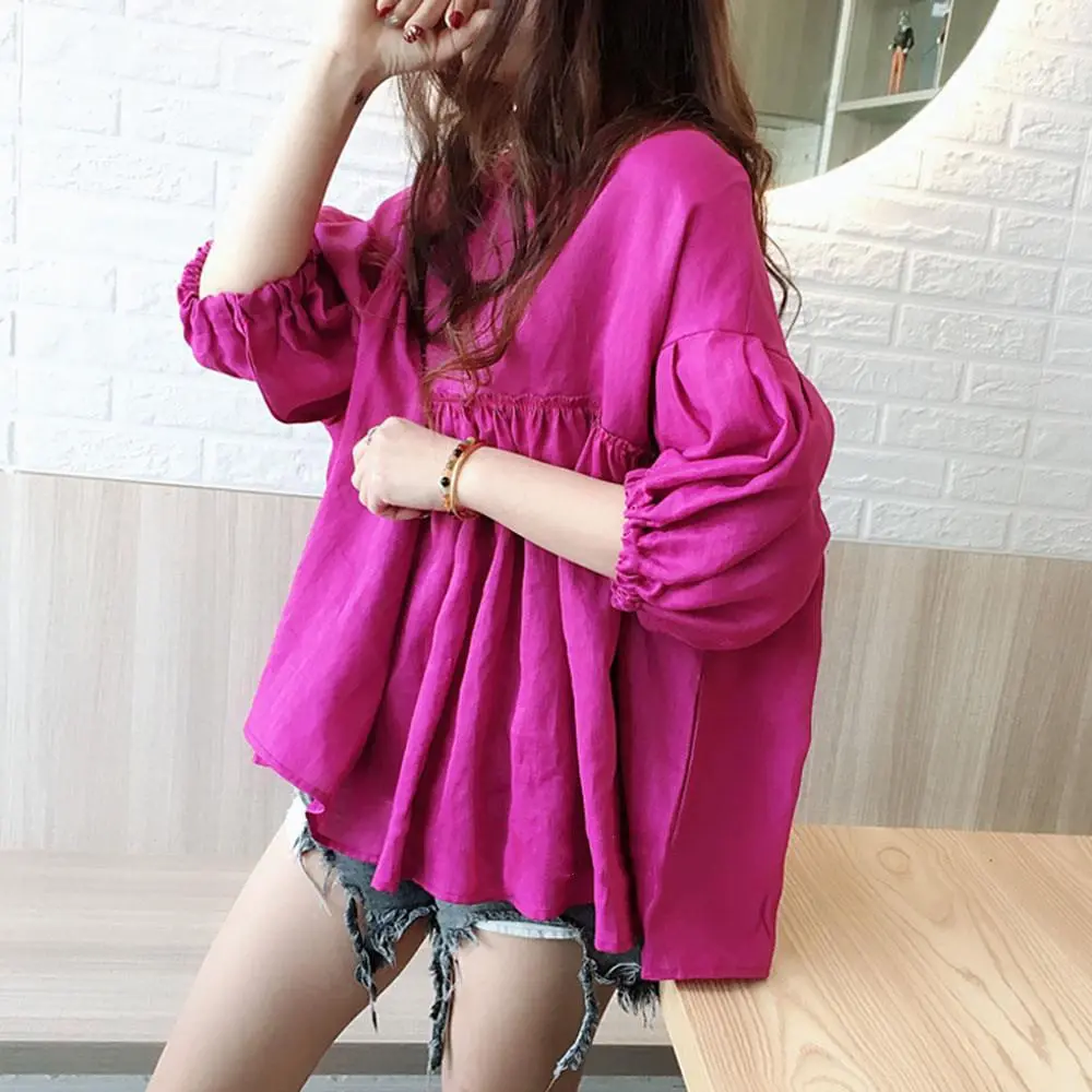 2025 Fashionable Trend Women's Clothing Sales Comfortable Breathable Thin White Green Shirts & Blouses Suit For Summer Spring